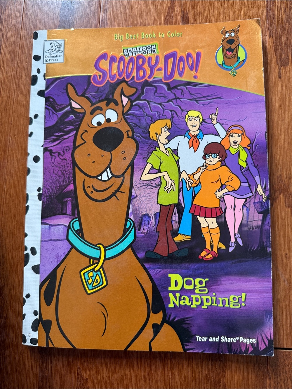 Vintage 2002 Scooby-Doo Dog Napping Big Coloring Book Cartoon Network